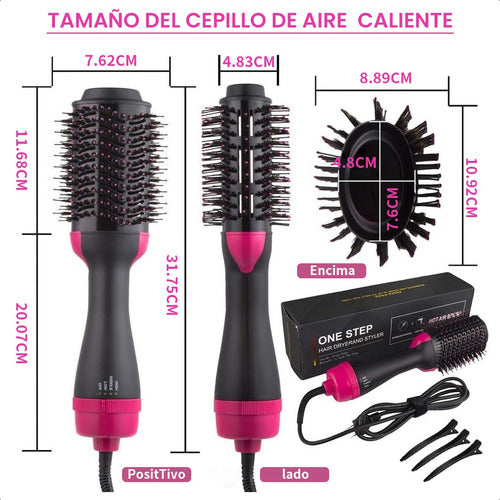 Secador con cepillo para cabello