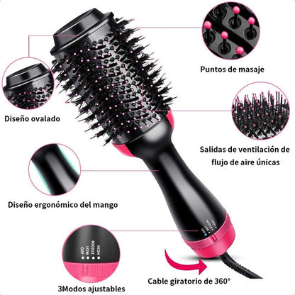 Secador con cepillo para cabello
